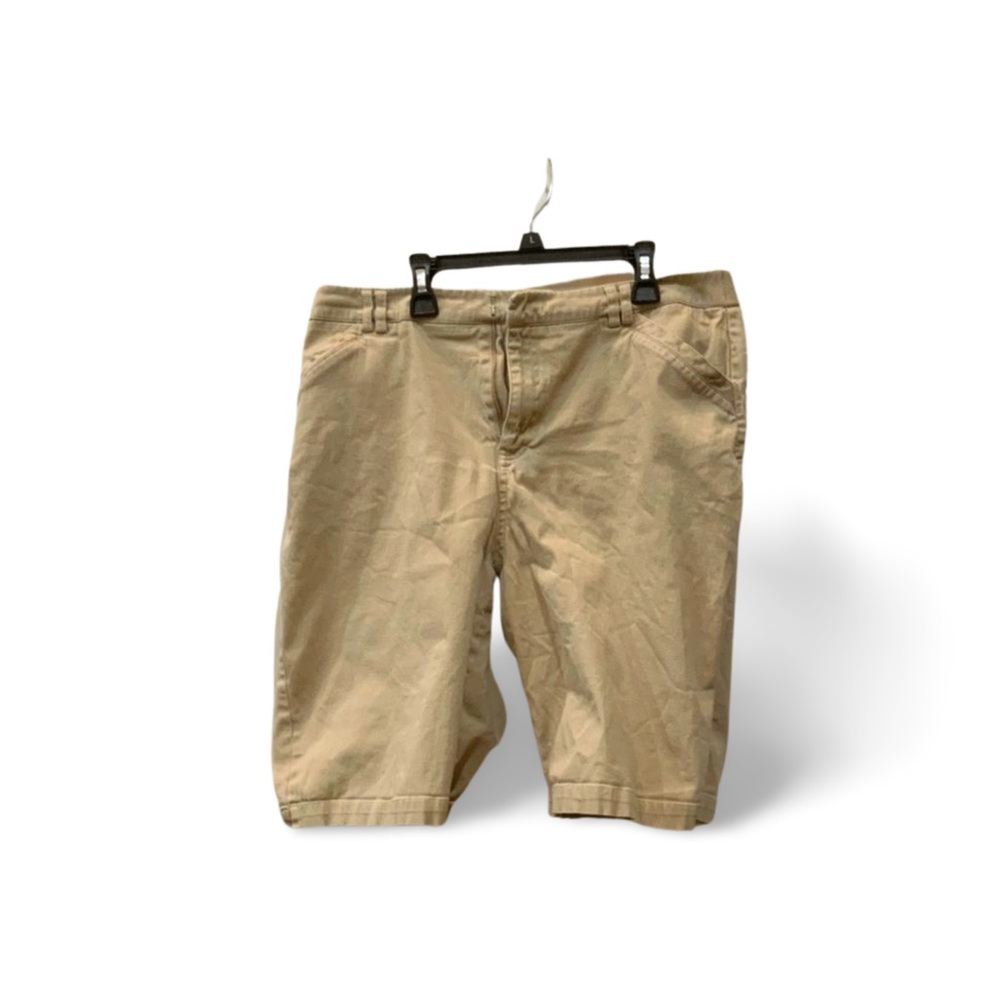 Women’s Croft & Barrow Stretch Khaki Bermuda Shorts Size 14